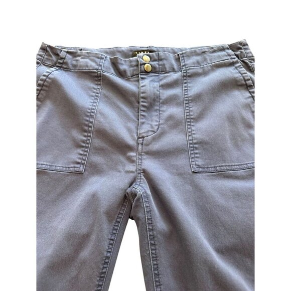 Tinsel Women's Ankle Pants Size 29 Raw Hem Stretch 26" Inseam Blue - Picture 2 of 6